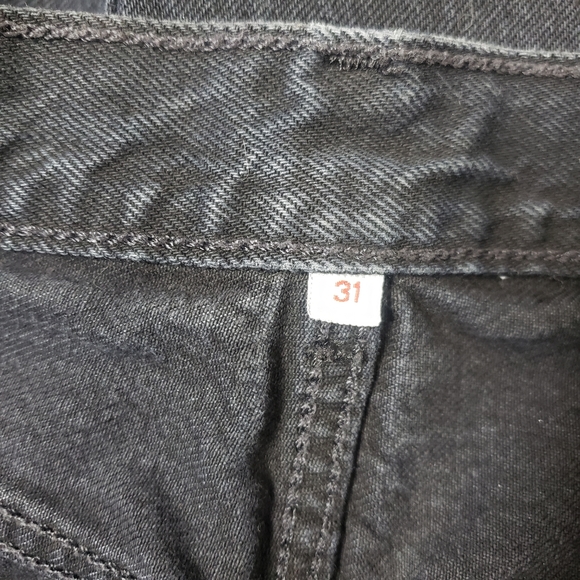 Levi's High Water Wide Leg Crop Black Jeans - Picture 7 of 9